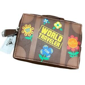 Disney Cosmetic Bag Traveler Suitcase Luggage Zip NWT
